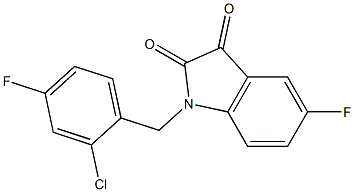 1-[(2-chloro-4-fluorophenyl)methyl]-5-fluoro-2,3-dihydro-1H-indole-2,3-dione