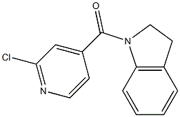 1-[(2-chloropyridin-4-yl)carbonyl]-2,3-dihydro-1H-indole Structure