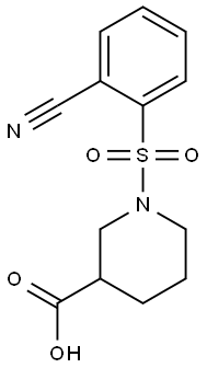 1-[(2-cyanobenzene)sulfonyl]piperidine-3-carboxylic acid