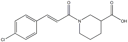 1-[(2E)-3-(4-chlorophenyl)prop-2-enoyl]piperidine-3-carboxylic acid