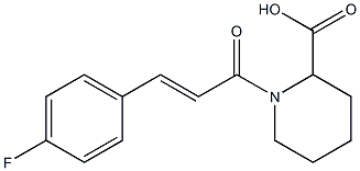 1-[(2E)-3-(4-fluorophenyl)prop-2-enoyl]piperidine-2-carboxylic acid