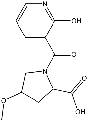  1-[(2-hydroxypyridin-3-yl)carbonyl]-4-methoxypyrrolidine-2-carboxylic acid