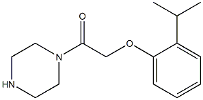 1-[(2-isopropylphenoxy)acetyl]piperazine 化学構造式