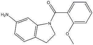 1-[(2-methoxyphenyl)carbonyl]-2,3-dihydro-1H-indol-6-amine,,结构式