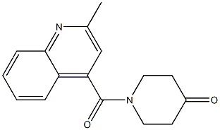 1-[(2-methylquinolin-4-yl)carbonyl]piperidin-4-one,,结构式