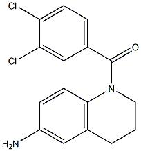 1-[(3,4-dichlorophenyl)carbonyl]-1,2,3,4-tetrahydroquinolin-6-amine 化学構造式