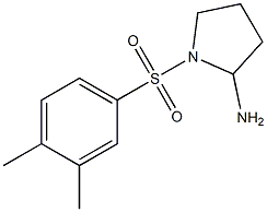 1-[(3,4-dimethylbenzene)sulfonyl]pyrrolidin-2-amine Structure