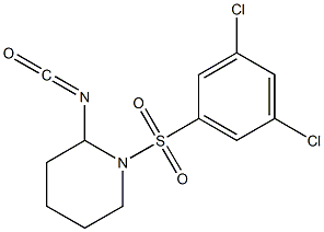 1-[(3,5-dichlorobenzene)sulfonyl]-2-isocyanatopiperidine