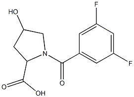  1-[(3,5-difluorophenyl)carbonyl]-4-hydroxypyrrolidine-2-carboxylic acid