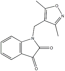  1-[(3,5-dimethyl-1,2-oxazol-4-yl)methyl]-2,3-dihydro-1H-indole-2,3-dione