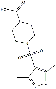1-[(3,5-dimethyl-1,2-oxazole-4-)sulfonyl]piperidine-4-carboxylic acid