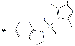 1-[(3,5-dimethyl-1H-pyrazole-4-)sulfonyl]-2,3-dihydro-1H-indol-5-amine