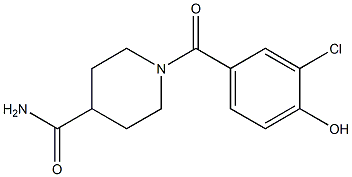  1-[(3-chloro-4-hydroxyphenyl)carbonyl]piperidine-4-carboxamide