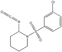 1-[(3-chlorobenzene)sulfonyl]-2-isocyanatopiperidine