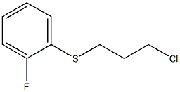 1-[(3-chloropropyl)thio]-2-fluorobenzene Struktur