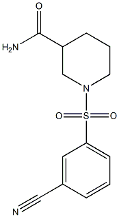 1-[(3-cyanophenyl)sulfonyl]piperidine-3-carboxamide