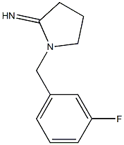 1-[(3-fluorophenyl)methyl]pyrrolidin-2-imine,,结构式