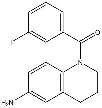 1-[(3-iodophenyl)carbonyl]-1,2,3,4-tetrahydroquinolin-6-amine 化学構造式