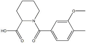 1-[(3-methoxy-4-methylphenyl)carbonyl]piperidine-2-carboxylic acid|