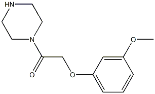 1-[(3-methoxyphenoxy)acetyl]piperazine Structure
