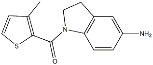 1-[(3-methylthiophen-2-yl)carbonyl]-2,3-dihydro-1H-indol-5-amine 结构式