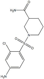 1-[(4-amino-2-chlorobenzene)sulfonyl]piperidine-3-carboxamide