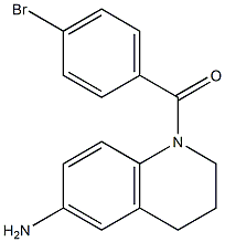 1-[(4-bromophenyl)carbonyl]-1,2,3,4-tetrahydroquinolin-6-amine 化学構造式