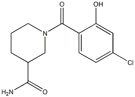 1-[(4-chloro-2-hydroxyphenyl)carbonyl]piperidine-3-carboxamide