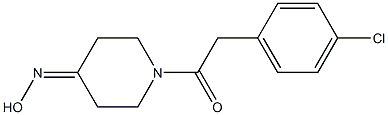 1-[(4-chlorophenyl)acetyl]piperidin-4-one oxime