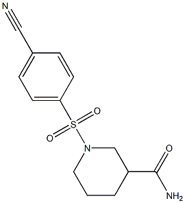  1-[(4-cyanophenyl)sulfonyl]piperidine-3-carboxamide
