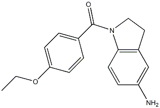 1-[(4-ethoxyphenyl)carbonyl]-2,3-dihydro-1H-indol-5-amine 化学構造式