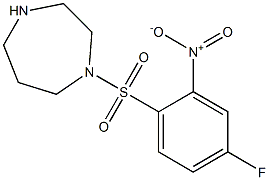 1-[(4-fluoro-2-nitrobenzene)sulfonyl]-1,4-diazepane 结构式