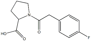 1-[(4-fluorophenyl)acetyl]pyrrolidine-2-carboxylic acid