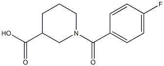  1-[(4-fluorophenyl)carbonyl]piperidine-3-carboxylic acid