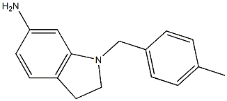 1-[(4-methylphenyl)methyl]-2,3-dihydro-1H-indol-6-amine,,结构式