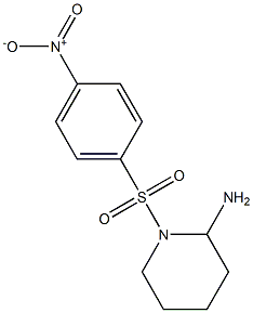 1-[(4-nitrobenzene)sulfonyl]piperidin-2-amine,,结构式