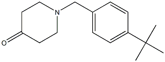1-[(4-tert-butylphenyl)methyl]piperidin-4-one Struktur