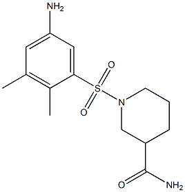 1-[(5-amino-2,3-dimethylbenzene)sulfonyl]piperidine-3-carboxamide