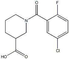 1-[(5-chloro-2-fluorophenyl)carbonyl]piperidine-3-carboxylic acid