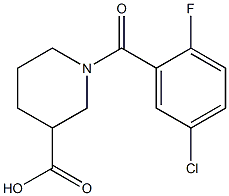  1-[(5-chloro-2-fluorophenyl)carbonyl]piperidine-3-carboxylic acid