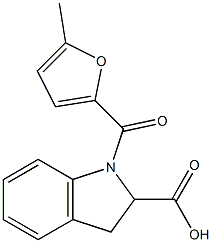 1-[(5-methylfuran-2-yl)carbonyl]-2,3-dihydro-1H-indole-2-carboxylic acid