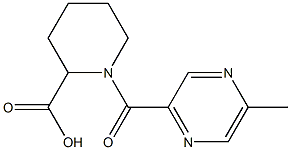 1-[(5-methylpyrazin-2-yl)carbonyl]piperidine-2-carboxylic acid,,结构式
