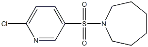 1-[(6-chloropyridine-3-)sulfonyl]azepane,,结构式