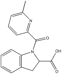 1-[(6-methylpyridin-2-yl)carbonyl]-2,3-dihydro-1H-indole-2-carboxylic acid