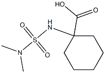 1-[(dimethylsulfamoyl)amino]cyclohexane-1-carboxylic acid Struktur