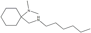 1-[(hexylamino)methyl]-N,N-dimethylcyclohexan-1-amine 结构式