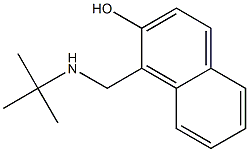 1-[(tert-butylamino)methyl]-2-naphthol 化学構造式