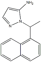 1-[1-(1-naphthyl)ethyl]-1H-pyrazol-5-amine Structure