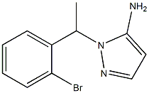 1-[1-(2-bromophenyl)ethyl]-1H-pyrazol-5-amine 结构式