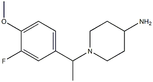 1-[1-(3-fluoro-4-methoxyphenyl)ethyl]piperidin-4-amine